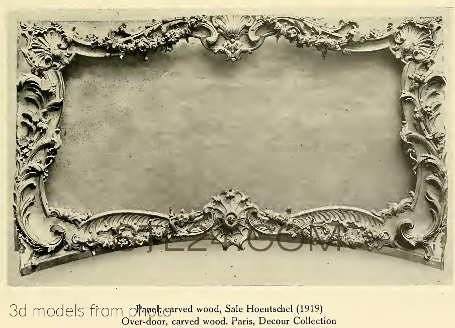Панели резные (CARVED PANEL_1714 -  | 3D model 3DSMAX / OBJ / STL) 3D модель для ЧПУ станка